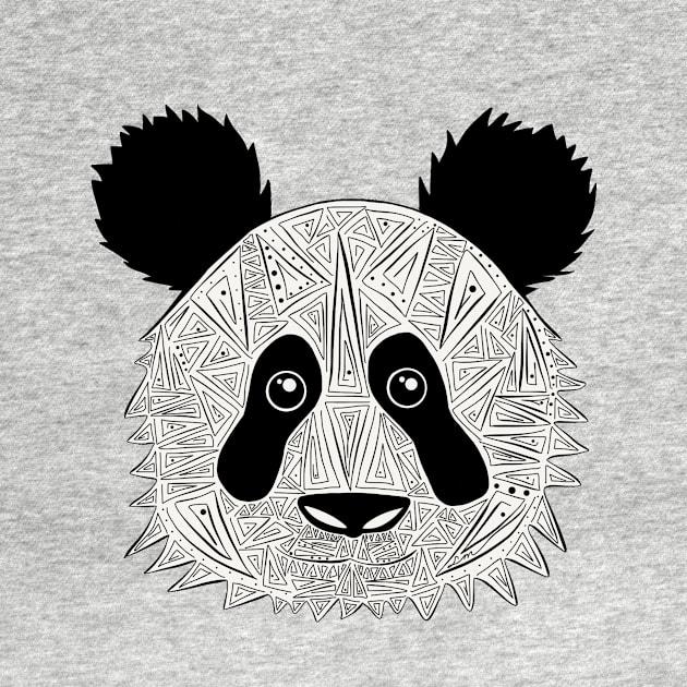 Geometric Panda by sophiafinearts